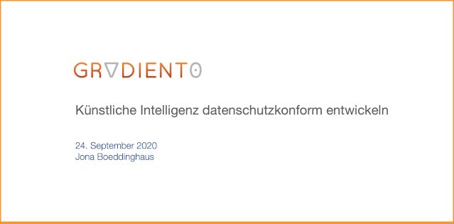 Webinar Artificial Intelligence and Data Protection